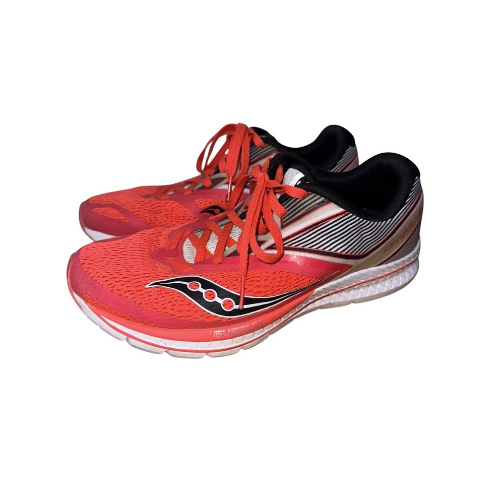 Saucony Kinvara 9 Running Shoes Sneakers Womens Sz 9 Orange Red S10418-2